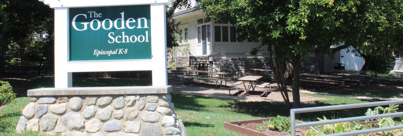 The Gooden School Sign and House